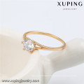 13934 Xuping simple design gold plated finger wedding rings